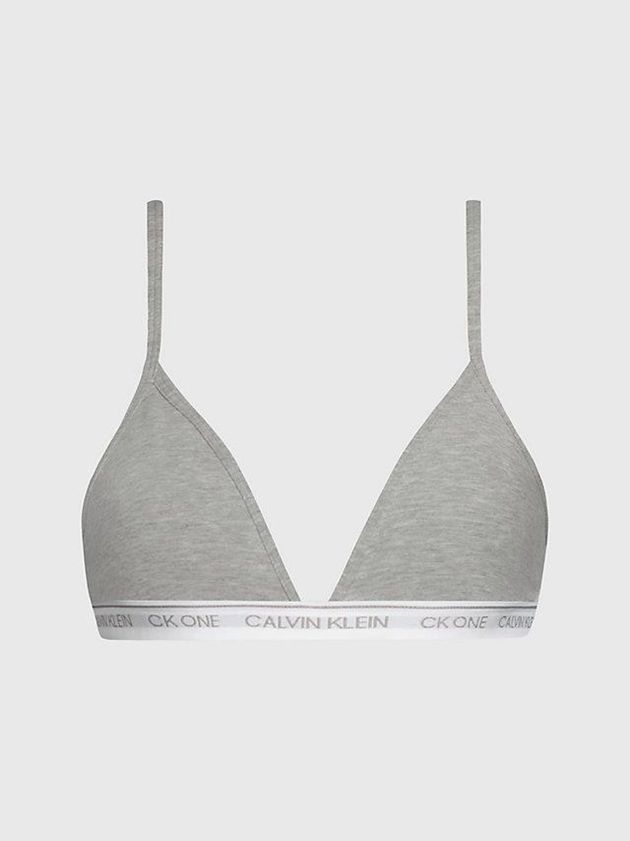 Calvin Klein USA Triangle - CK One Womens Bra Grey 7531469-ZG